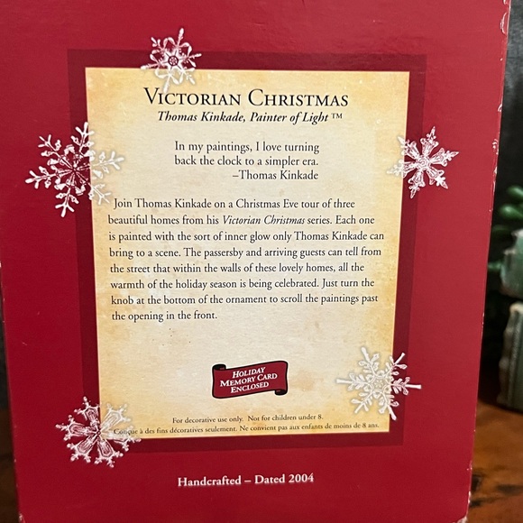 Thomas Kinkade Hallmark Keepsake Ornament Victorian Christmas Painter of Light - Picture 2 of 7